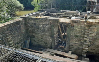 The Wey & Arun Canal waterwheel