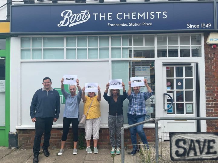 MP and local councillors save chemists in Farncombe