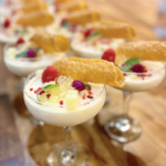 Rhubarb and Custard Panna Cotta