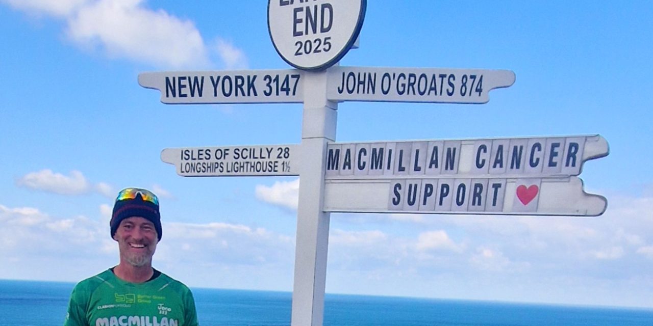 Local man Ben runs America – in the UK – to raise funds for Macmillan Cancer