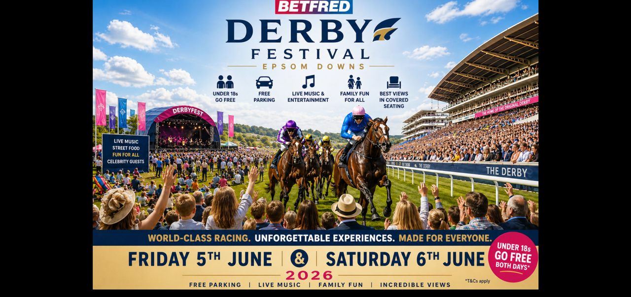 Get ready for a bigger, better day out at Betfred Derby Festival